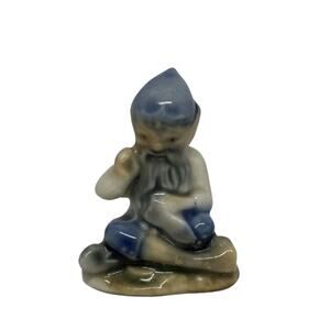 1960s Wade Whimsies The Tailor Lucky Leprechaun Ceramic 1 1/2” Figurine Ireland